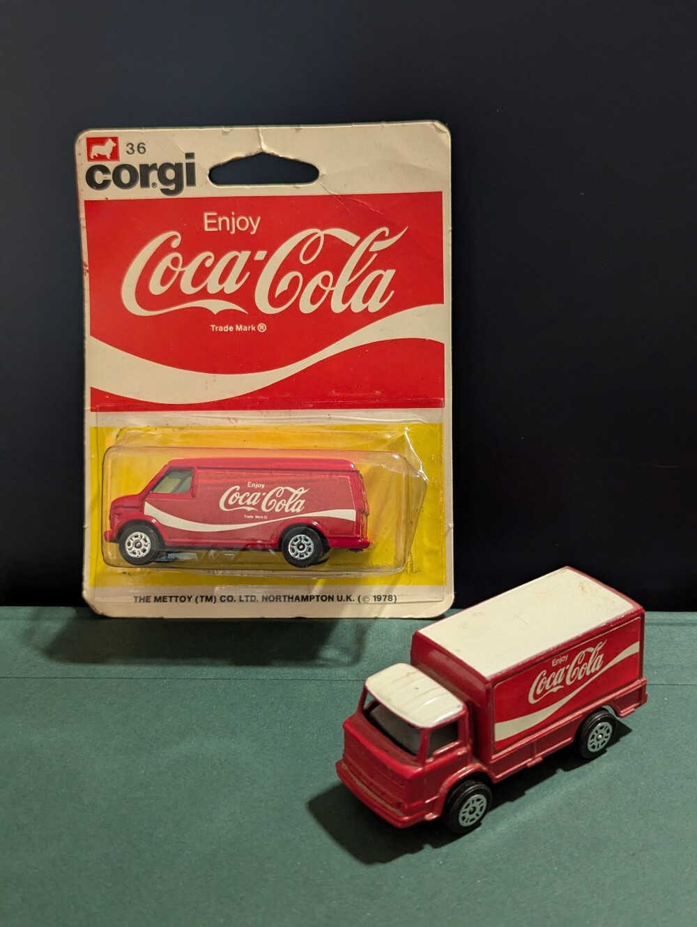 Vintage Corgi Coca-Cola Diecast Vehicle Bundle (1978)
